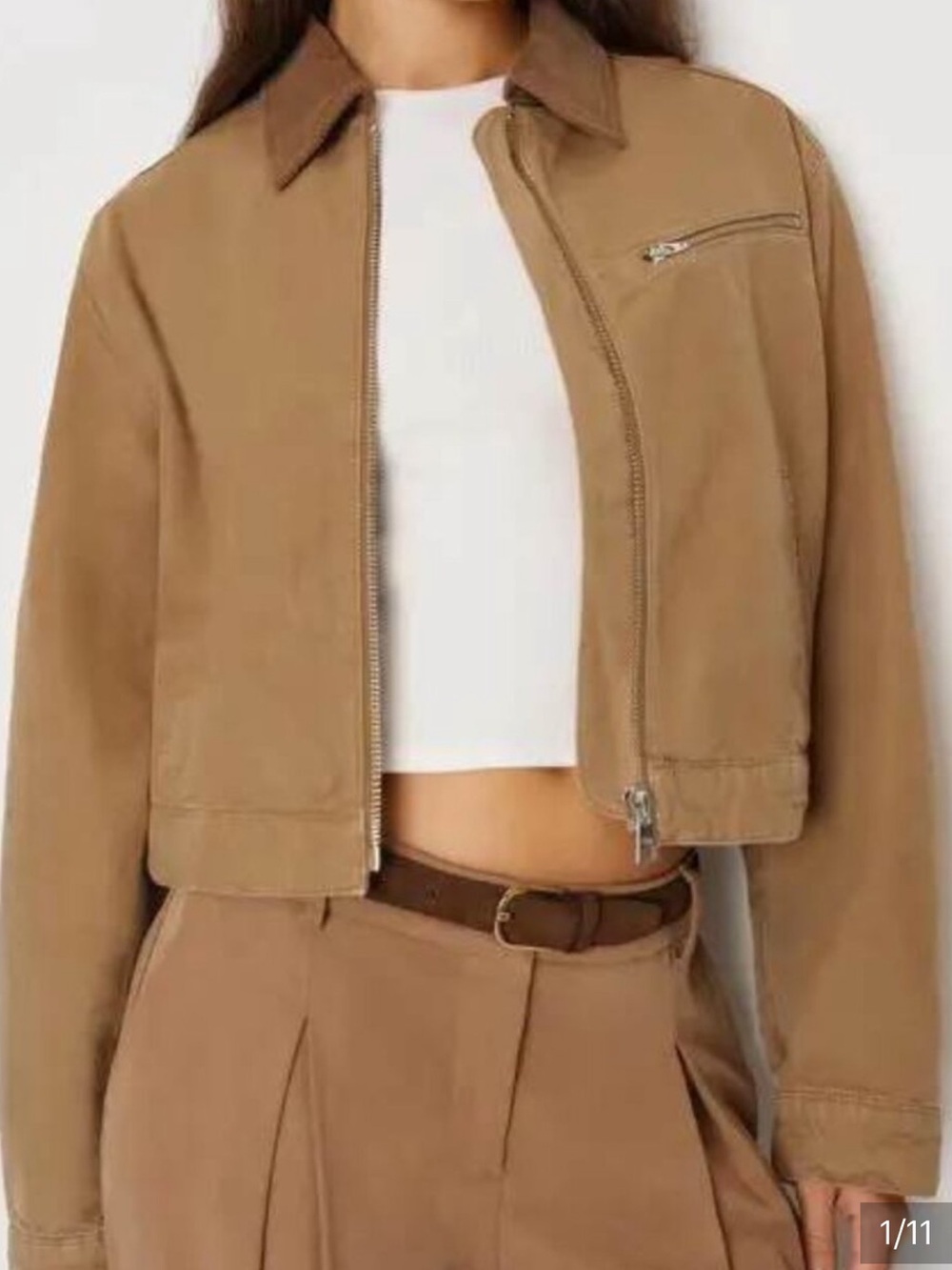 NWOT Reformation Briar Cropped Utility Jacket
